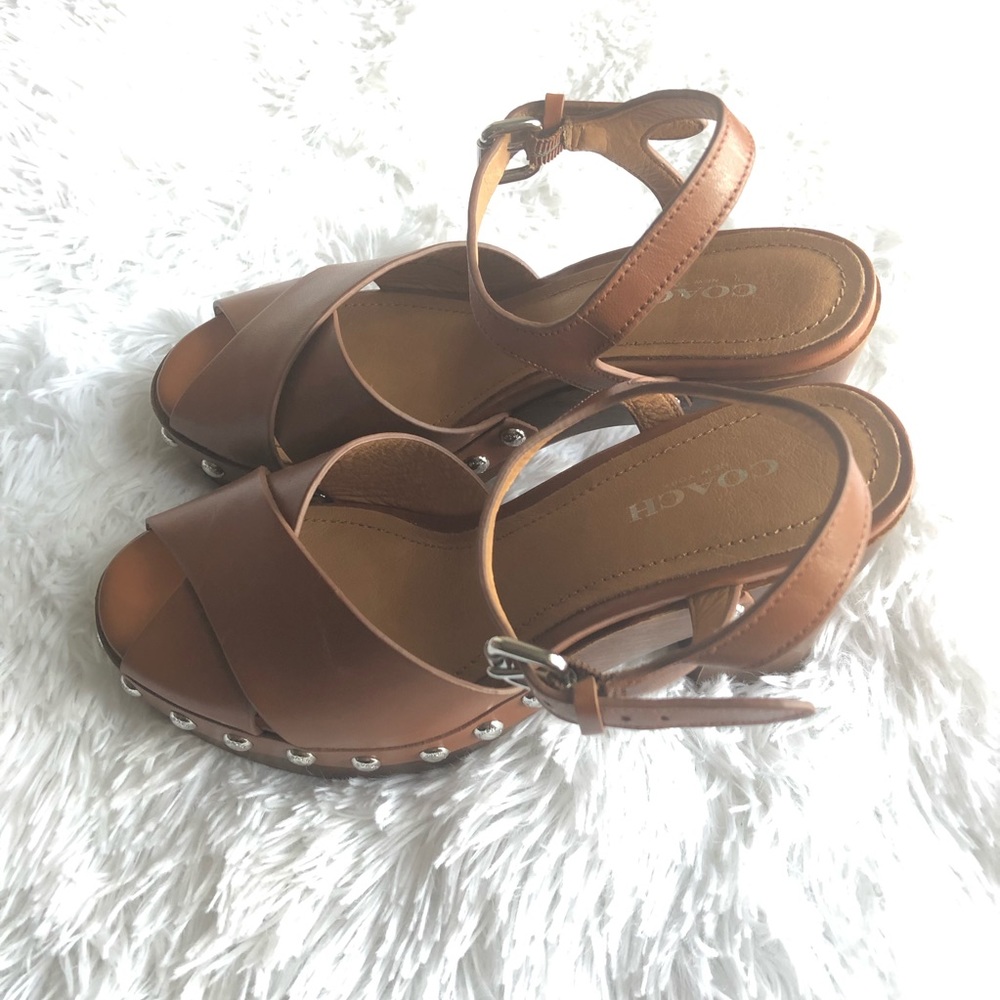 AUTHENTIC COACH ASTOR CLOG PLATFORMS - Picture 4 of 6